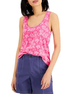 Women's Petite Printed Tank Top