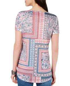 Women's Petite Printed Top