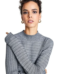 Women's Petite Ribbed Pullover Sweater