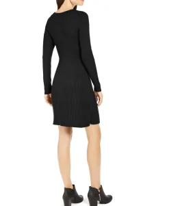 Women's Petite Ribbed Sweater Dress