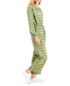 Women's Petite Textured Jumpsuit