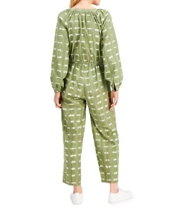 Women's Petite Textured Jumpsuit