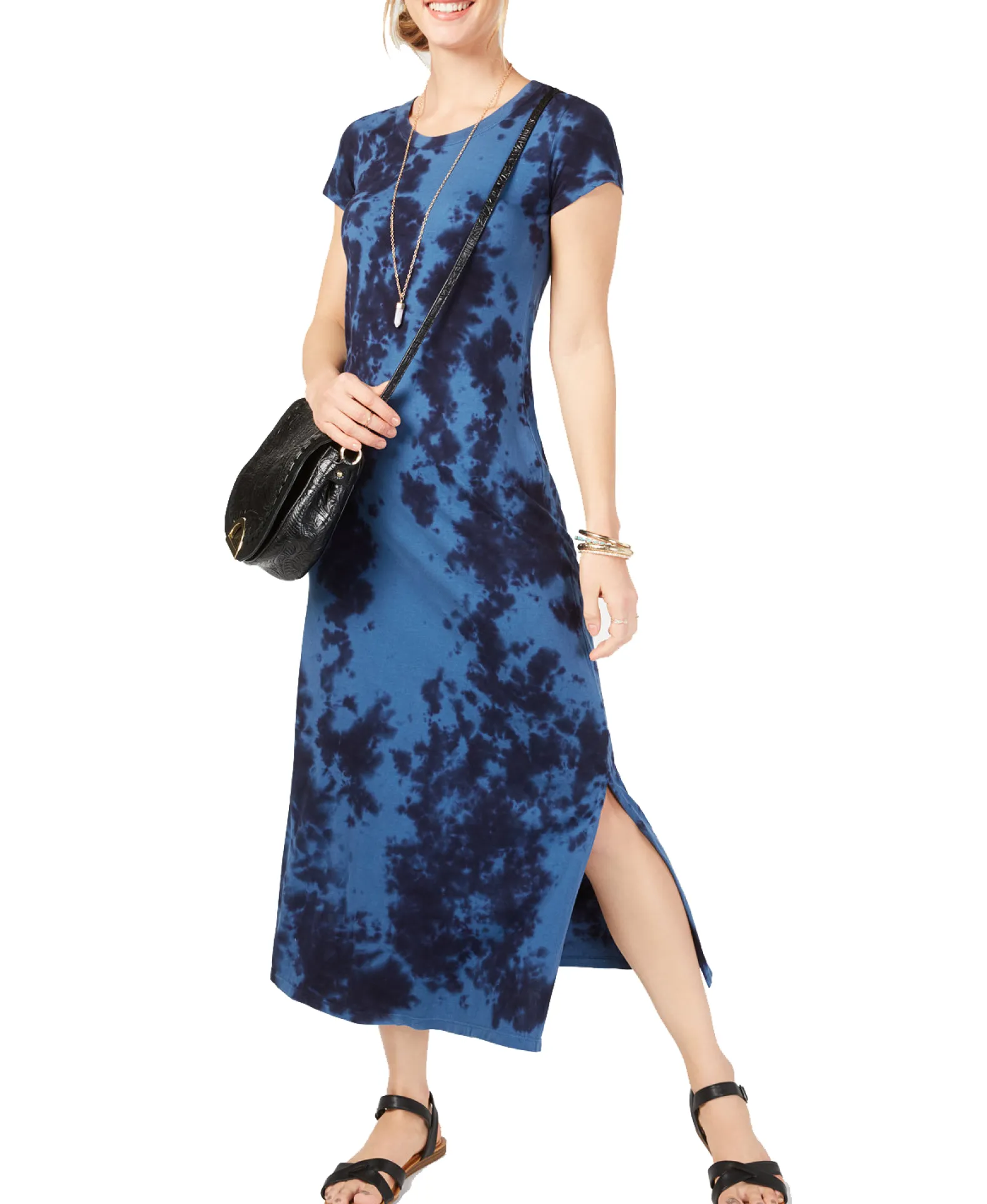 Women's Petite Tie Dye Maxi Dress
