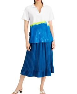Women's Pleated Midi Skirt