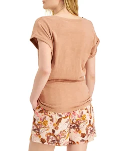 Women's Pleated-Front Top