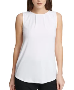Women's Pleated-Neck Top