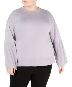 Women's Plus Bell-Sleeve Top
