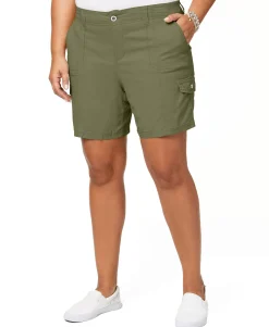 Women's Plus Cargo Shorts