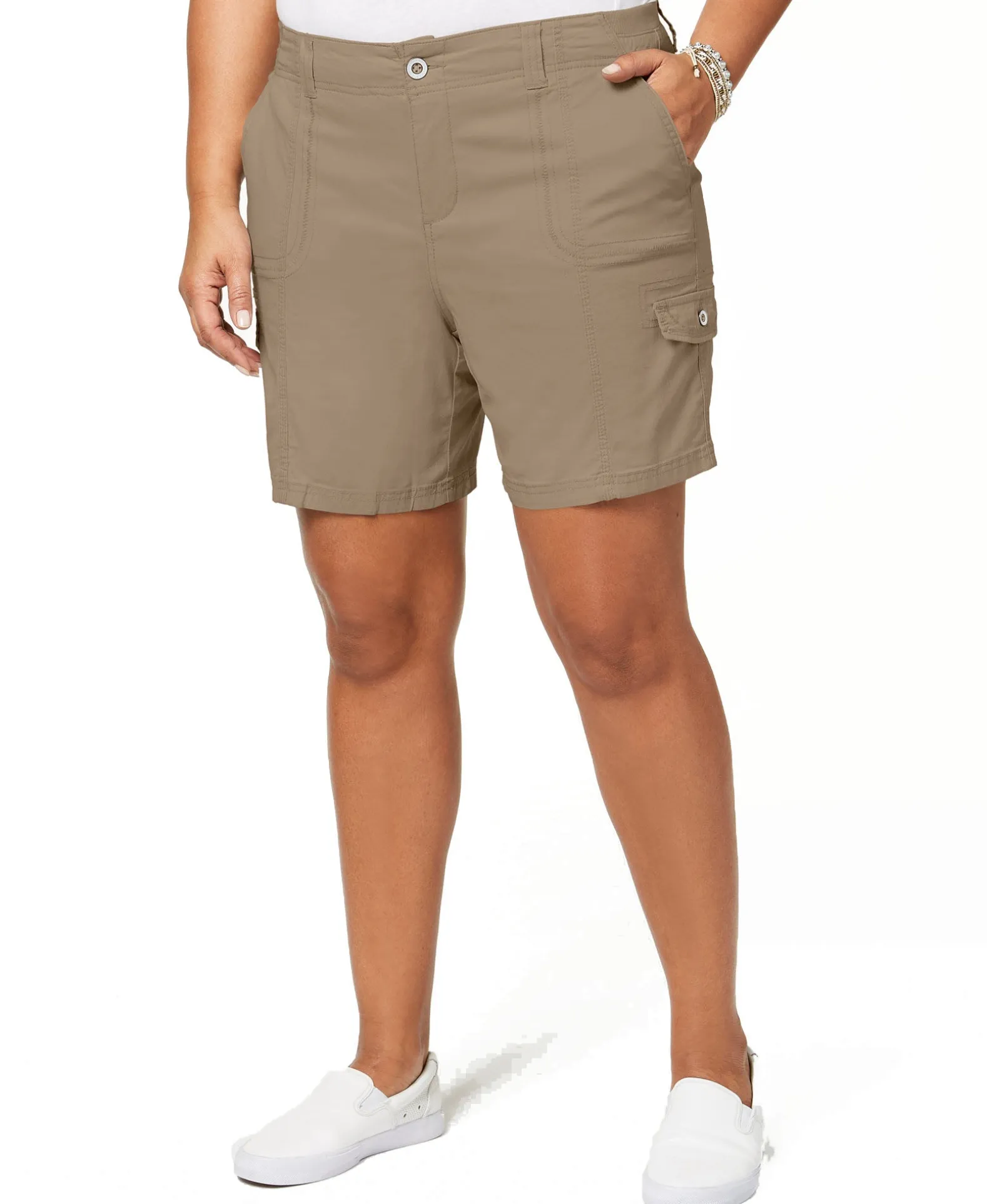 Women's Plus Cargo Shorts