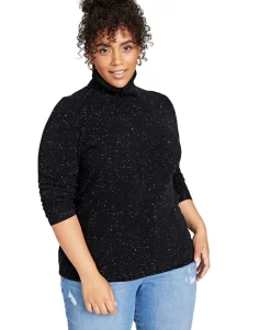 Women's Plus Cashmere Turtleneck Sweater
