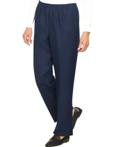 Women's Plus Classic Pull-On Straight-Leg Pants