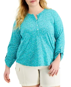 Women's Plus Cotton Printed Top