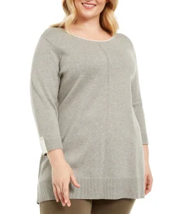 Women's Plus Cotton Roll-Neck Sweater