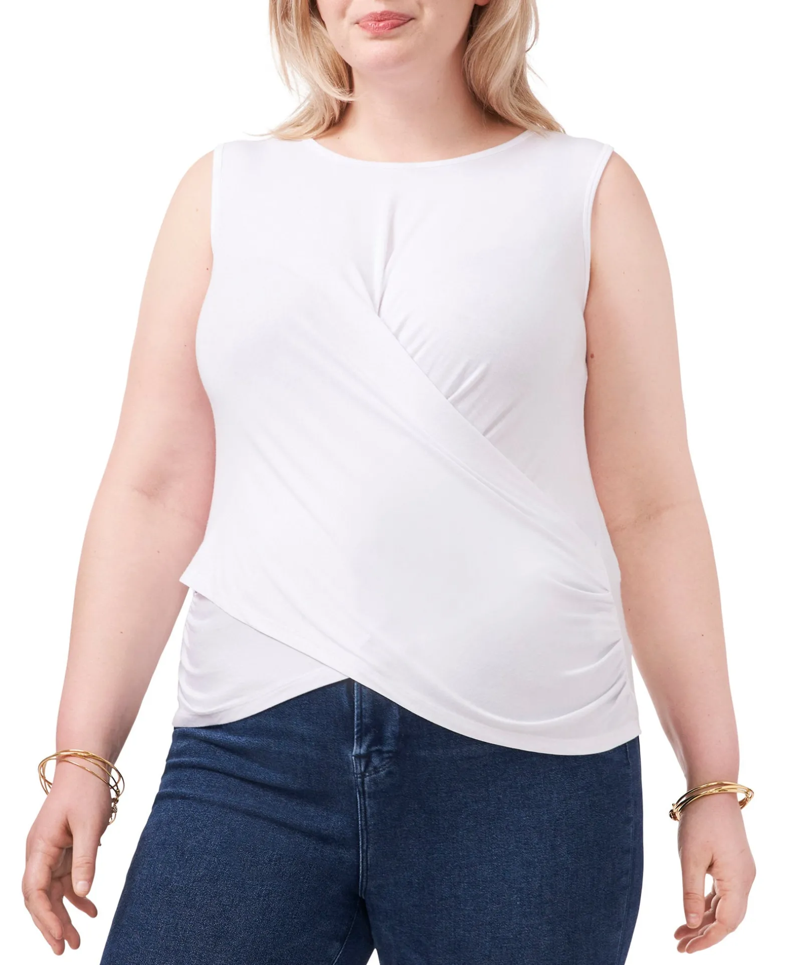 Women's Plus Cross-Front Top