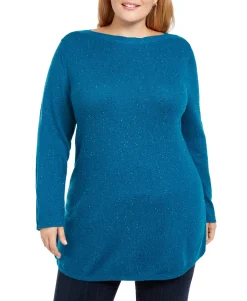 Women's Plus Curved Hem Tunic