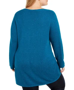 Women's Plus Curved Hem Tunic