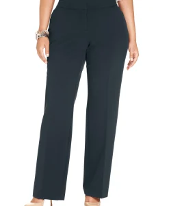 Women's Plus Curvy-Fit Straight-Leg Pants