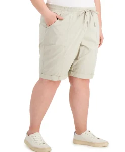 Women's Plus Drawstring Shorts