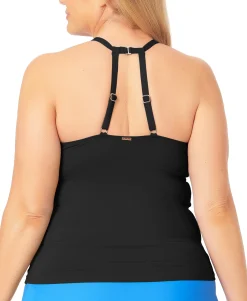 Women's Plus High Neck Tankini Top