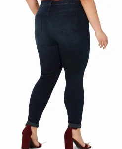 Women's Plus High-Rise Cropped Skinny Ankle Jeans