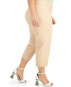 Women's Plus High-Waist Cropped Pants