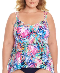 Women's Plus Magnolia Tankini Top