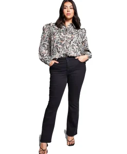Women's Plus Paisley-Print Shirt