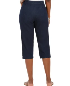 Women's Plus Petite Comfort-Waist Capri Pants
