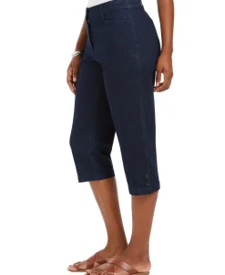 Women's Plus Petite Comfort-Waist Capri Pants