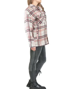 Women's Plus Plaid Overcoat