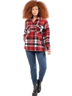 Women's Plus Plaid Overcoat