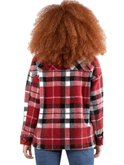 Women's Plus Plaid Overcoat