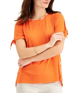 Women's Plus Printed Pleated Top