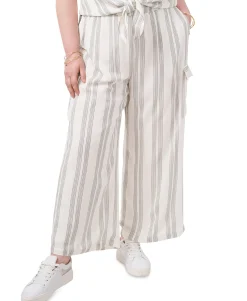 Women's Plus Printed Pull-On Cargo Pants