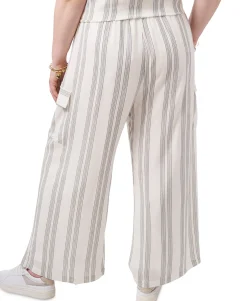 Women's Plus Printed Pull-On Cargo Pants