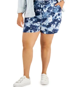 Women's Plus Printed Shorts