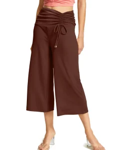 Women's Plus Ruched Culotte
