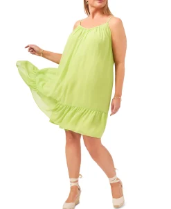 Women's Plus Ruffled-Hem Dress