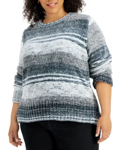 Women's Plus Space-Dyed Sweater