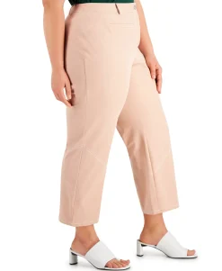 Women's Plus Straight-Leg Ankle Pants