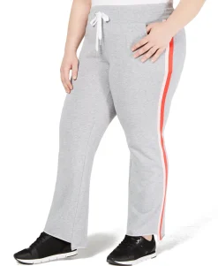 Women's Plus Striped Step-Hem Pants
