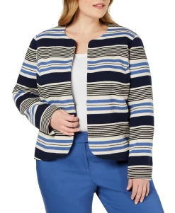 Women's Plus Striped Tulip Jacket