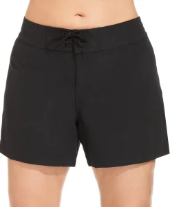 Women's Plus Tie-Front Board Shorts