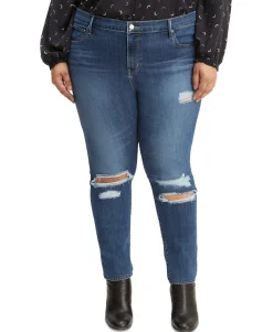 Women's Plus Trendy 721 Ripped Skinny Jeans