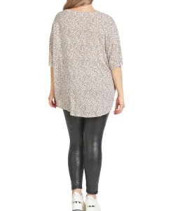 Women's Plus Trendy Animal-Print Top