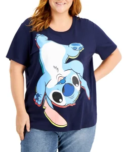 Women's Plus Trendy Stitch Graphic Print T-Shirt