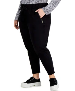 Women's Plus Trendy Zip-Pocket Pull-On Pants