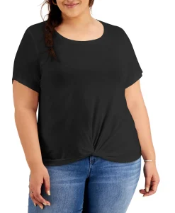 Women's Plus Twist-Hem T-Shirt