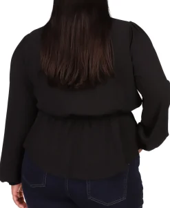 Women's Plus Wrap Top
