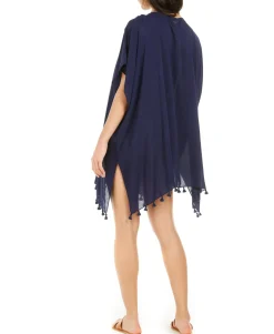 Women's Pom Pom Caftan Swim Cover-Up